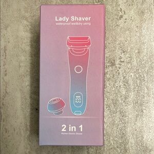 Pink and Blue Lady Shaver 2 in 1